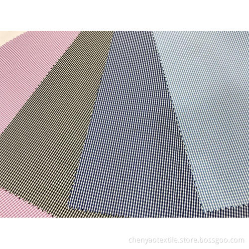 T/C(20%Cotton80%Polyester)High Density  Plaid Fabric